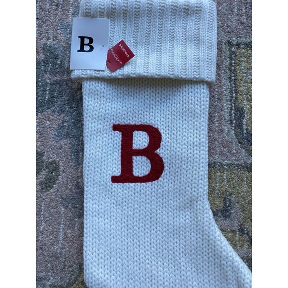 Wondershop Knitted Christmas Stocking Letter B - Picture 7 of 8